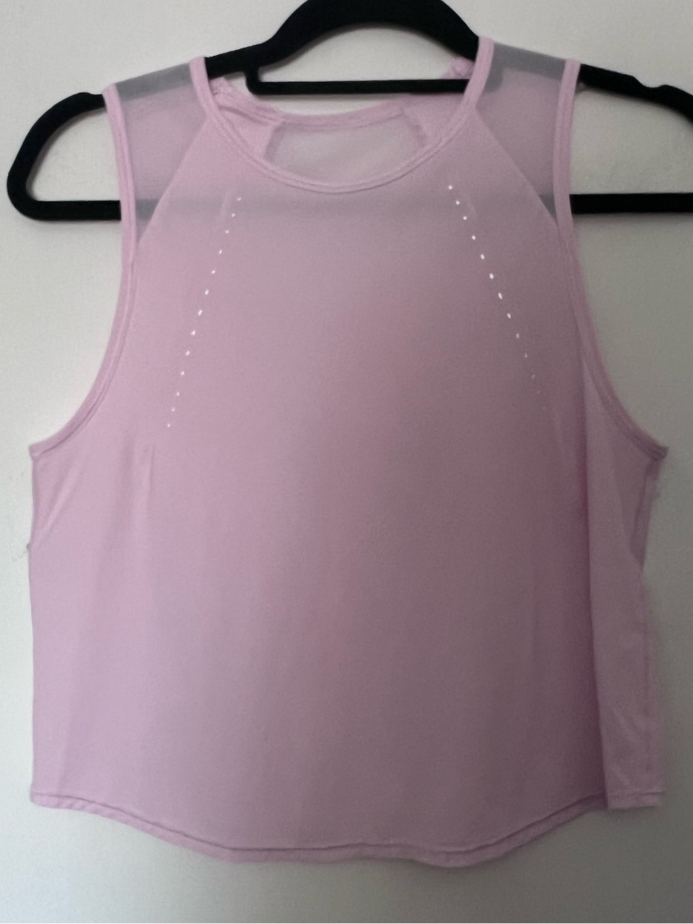 lululemon athletica Lavender Pink Mesh-Panel Tank Top